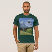 Zwitserse Afbeeldingen - Grindelwald cablecars T-shirt (Voorkant volledig)