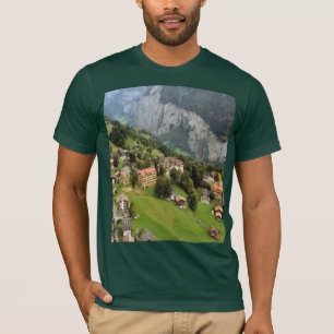 Zwitserse Afbeeldingen - Wengen van Mannlichen T-shirt