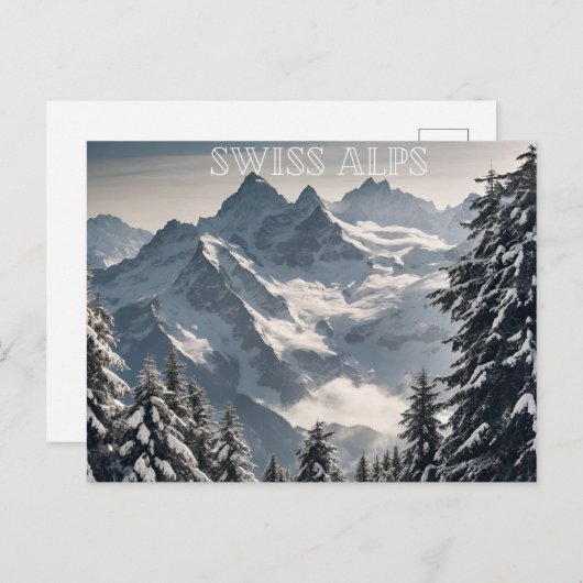 Zwitserse Alpen (1) Briefkaart (Voorkant / Achterkant)