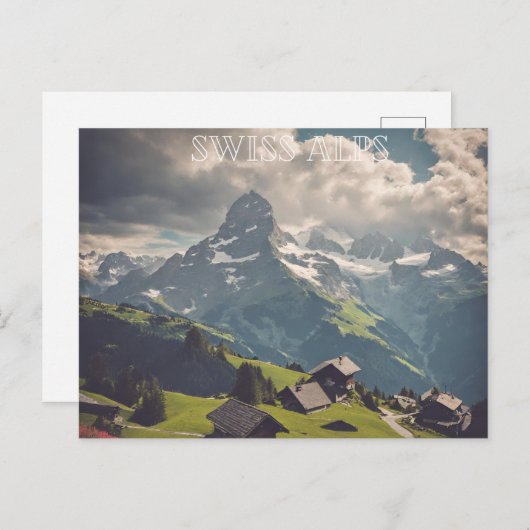 Zwitserse Alpen (3) Briefkaart (Voorkant / Achterkant)