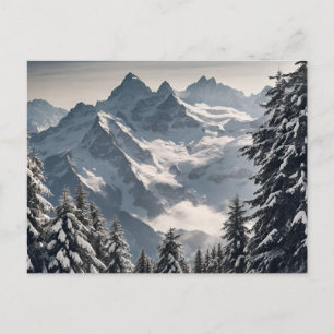 Zwitserse Alpen Ansichtkaart Briefkaart