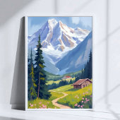 Zwitserse Alpen Berghelling Zwitserland Reizen Poster