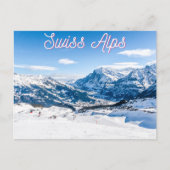 Zwitserse Alpen Briefkaart (Voorkant)