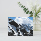 Zwitserse alpen briefkaart (Staand voorkant)