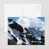 Zwitserse alpen briefkaart (Voorkant / Achterkant)