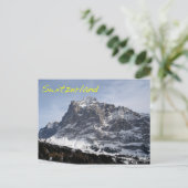 Zwitserse Alpen Briefkaart (Staand voorkant)
