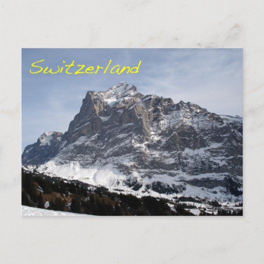 Zwitserse Alpen Briefkaart (Voorkant)