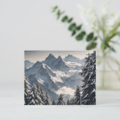 Zwitserse Alpen Briefkaart (Staand voorkant)