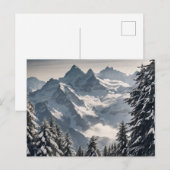 Zwitserse Alpen Briefkaart (Voorkant / Achterkant)