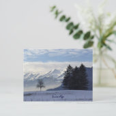 Zwitserse Alpen Briefkaart (Staand voorkant)