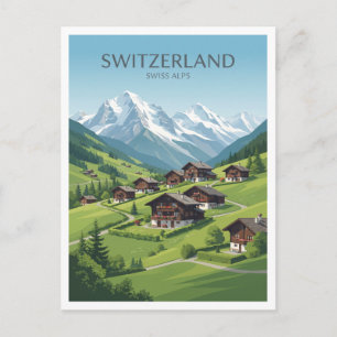 Zwitserse Alpen Grindelwald Zwitserland Reis Souve Briefkaart