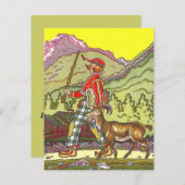 Zwitserse Alpen Heidi - verjaardagsinVITATIES Kaart (Voorkant / Achterkant)