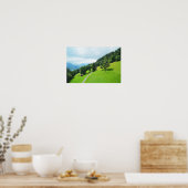 Zwitserse alpen in de zomer poster (Keuken)