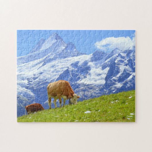 Zwitserse Alpen Legpuzzel (Horizontaal)