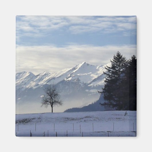 Zwitserse alpen magneet (Voorkant)