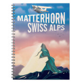 Zwitserse Alpen Matterhorn reisposter Notitieboek (Voorkant)