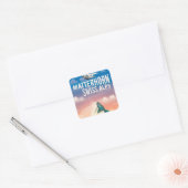 Zwitserse Alpen Matterhorn-reisposter Vierkante Sticker (Envelop)