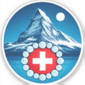 Zwitserse Alpen - Matterhorn Sticker (Voorkant)