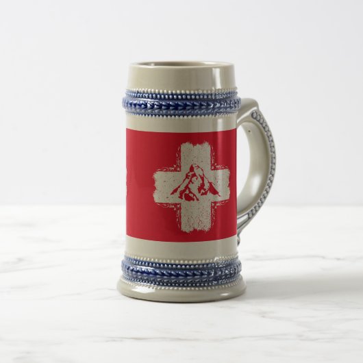 Zwitserse Alpen Matterhorn - Zwitserland Bierpul (Voorkant rechts)