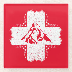 Zwitserse Alpen Matterhorn - Zwitserland Glazen Onderzetter