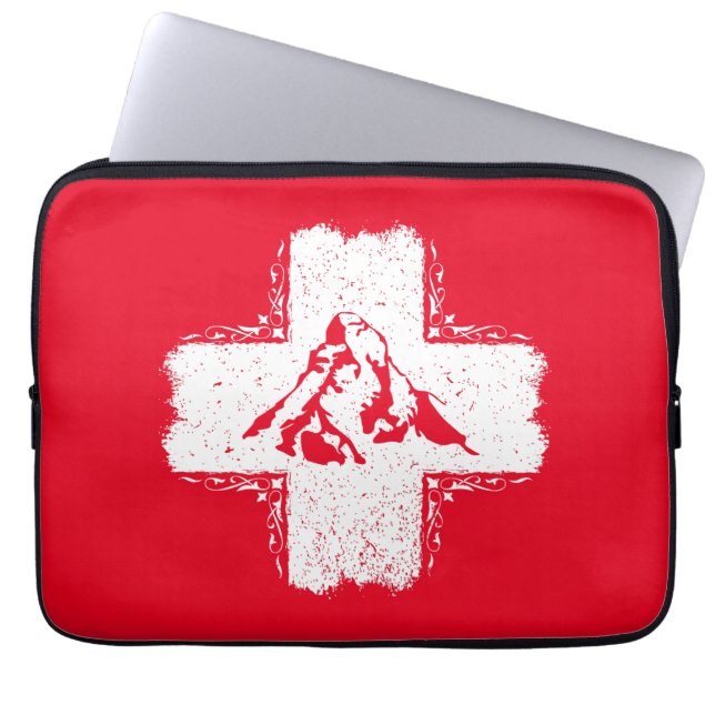 Zwitserse Alpen Matterhorn - Zwitserland Laptop Sleeve (Voorkant)