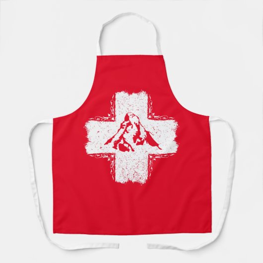 Zwitserse Alpen Matterhorn - Zwitserland Schort (Voorkant)