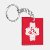 Zwitserse Alpen Matterhorn - Zwitserland Sleutelhanger (Voorkant Links)