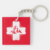 Zwitserse Alpen Matterhorn - Zwitserland Sleutelhanger (Achterkant)