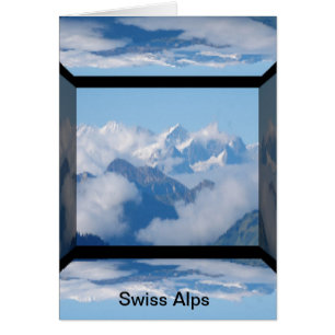 Zwitserse Alpen met Wolken door Celeste Sheffey