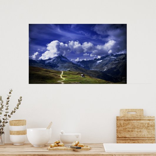 Zwitserse Alpen Poster (Keuken)