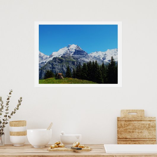 Zwitserse Alpen Poster (Keuken)
