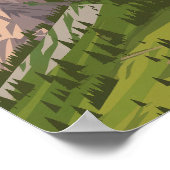 Zwitserse Alpen Poster (Hoek)