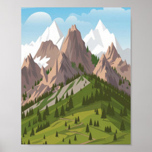 Zwitserse Alpen Poster