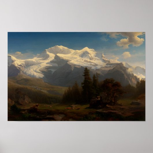 Zwitserse Alpen Poster (Voorkant)