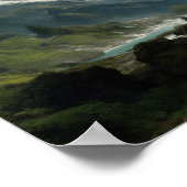 Zwitserse Alpen realistische stijl - AI art Poster (Hoek)