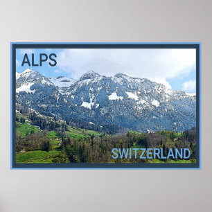 Zwitserse Alpen reizen Poster