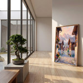 Zwitserse Alpen Zonsopgang Canvas Print