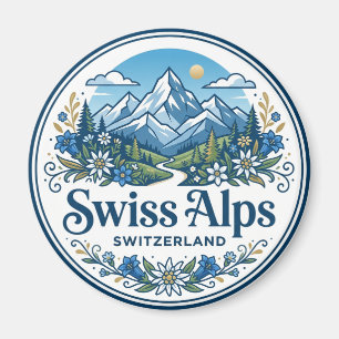 Zwitserse Alpen Zwitserland Magneet