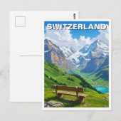 Zwitserse Alpen Zwitserland Reizen Briefkaart (Voorkant / Achterkant)