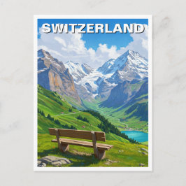 Zwitserse Alpen Zwitserland Reizen Briefkaart