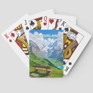 Zwitserse Alpen Zwitserland Reizen Pokerkaarten