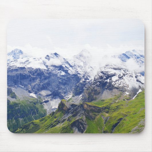 Zwitserse alpenscene muismat (Voorkant)