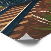 Zwitserse Alpentreinreis Poster (Hoek)