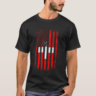 Zwitserse Amerikaanse vlag Zwitserse roots Zwitser T-shirt