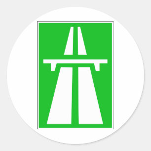 Zwitserse Autobahn Ronde Sticker