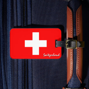 Zwitserse Bagagelabels, patriottische Zwitserse vl Bagagelabel