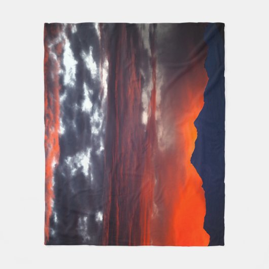 Zwitserse bergalpen zonsopgang fleece deken (Voorkant)