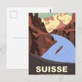 Zwitserse Bergen Briefkaart (Voorkant / Achterkant)