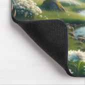 Zwitserse bergen en Edelweiss Muismat (Hoek)