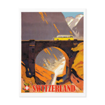 Zwitserse bergen, vintage vliegreizen